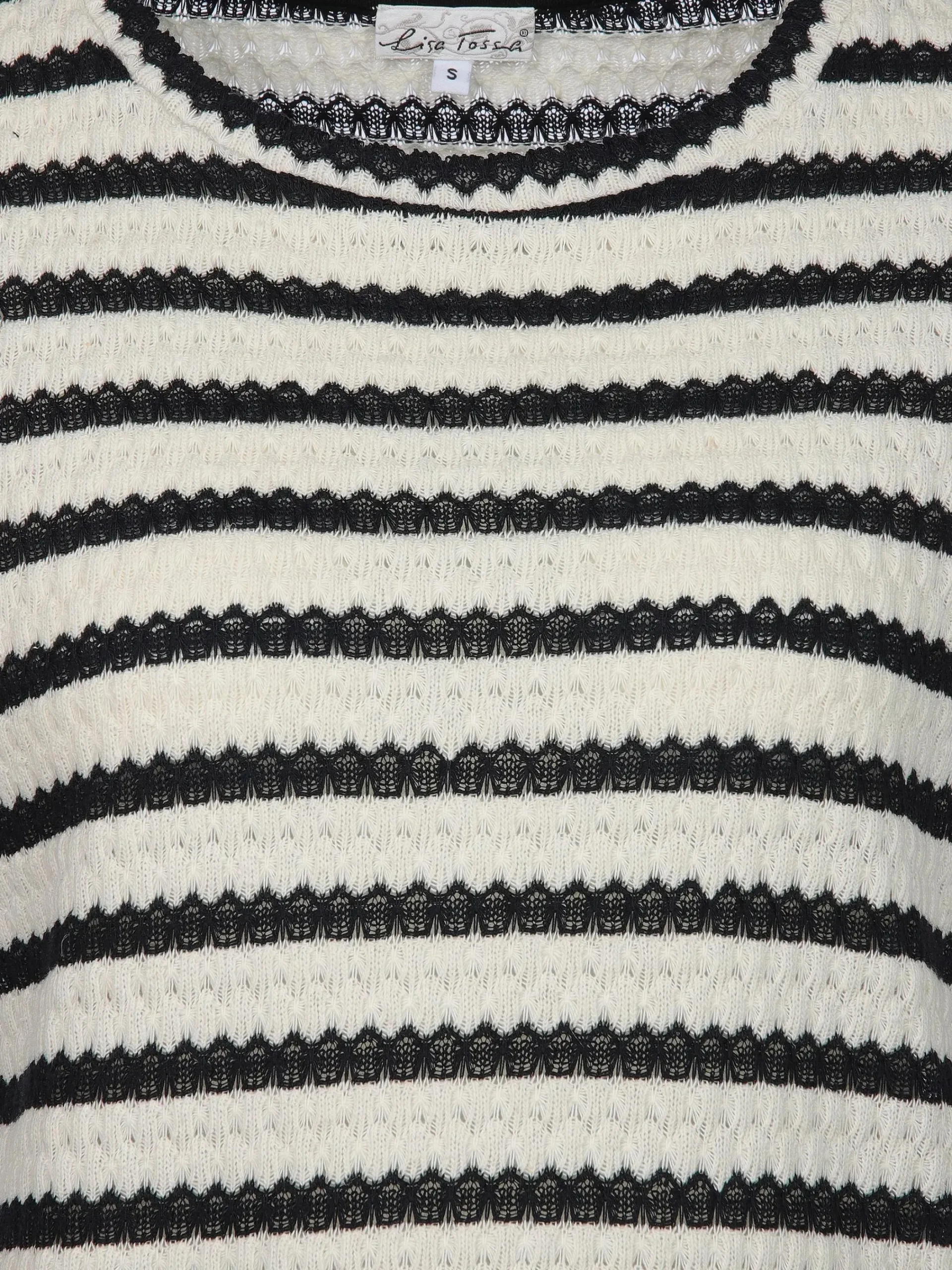 Damen Lisa Tossa Damen Struktur-Shirt mit Streifen