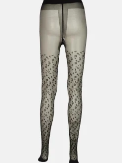 Damen Camano Damen Strumpfhose mit Leo-Muster, 20DEN