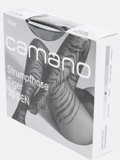 Damen Camano Damen Strumpfhose Tiger, 20DEN