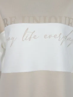 Damen Lisa Tossa Damen Sweatshirt mit Colorblocking