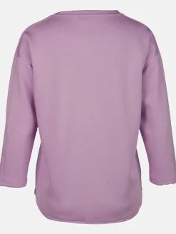 Damen Lisa Tossa Damen Sweatshirt mit Glitzersteinchen und Glitzerprint