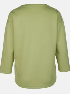 Damen Lisa Tossa Damen Sweatshirt mit Glitzersteinchen und Glitzerprint