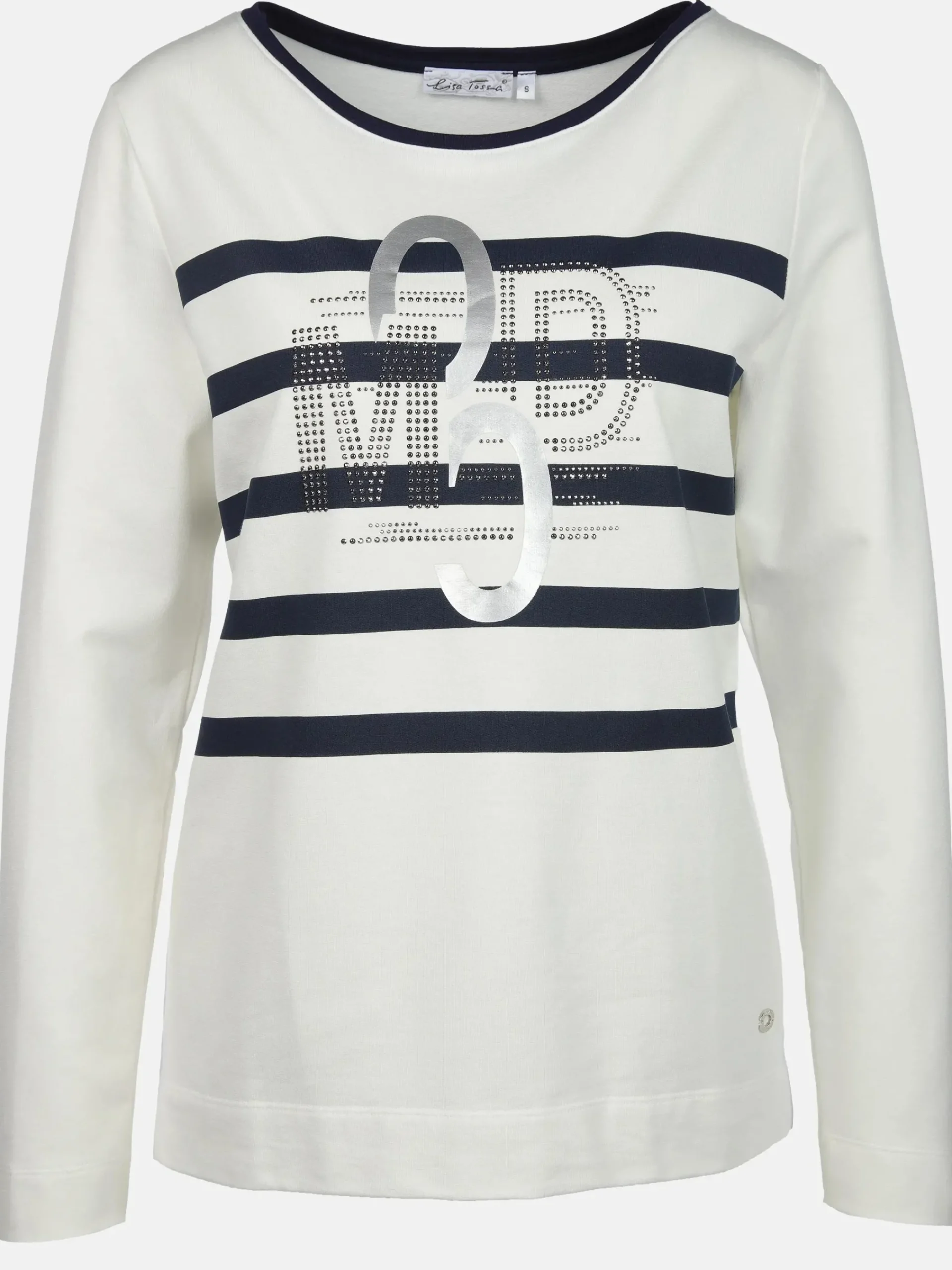 Damen Lisa Tossa Damen Sweatshirt mit Glitzersteinchen