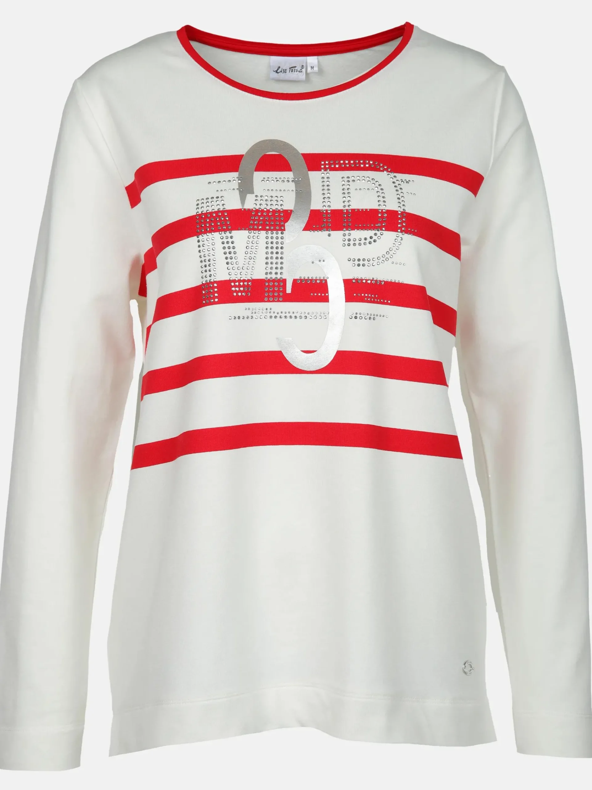 Damen Lisa Tossa Damen Sweatshirt mit Glitzersteinchen