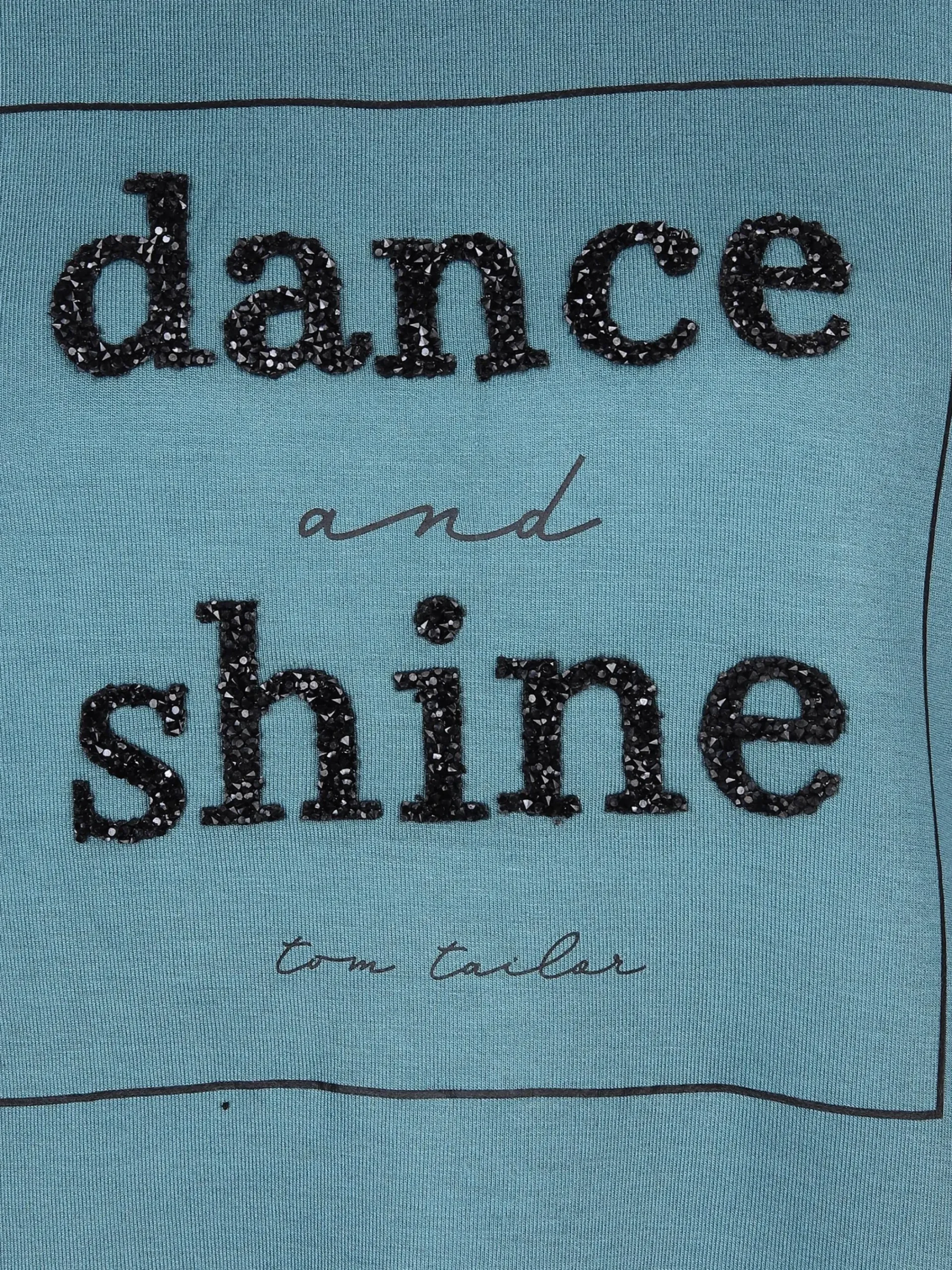 Damen Tom Tailor Damen Sweatshirt mit Glitter Print