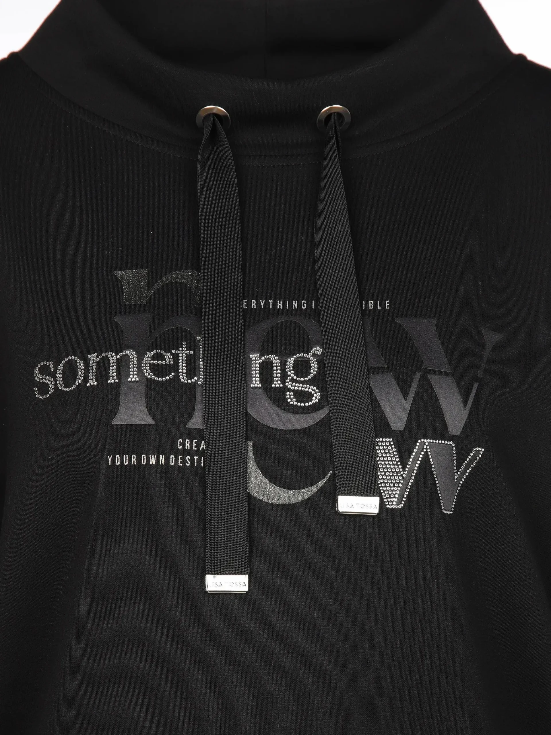 Damen Lisa Tossa Damen Sweatshirt mit hübschen Strasselementen