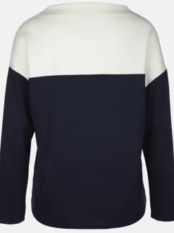 Damen Lisa Tossa Damen Sweatshirt mit Print und Glitzernieten