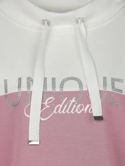 Damen Lisa Tossa Damen Sweatshirt mit Strasssteinchen