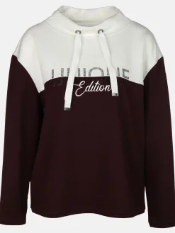 Damen Lisa Tossa Damen Sweatshirt mit Strasssteinchen