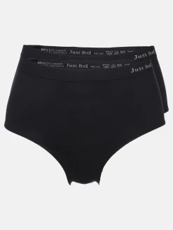 Damen Sonja Blank Damen Taillenslips Seamless im 2er Pack