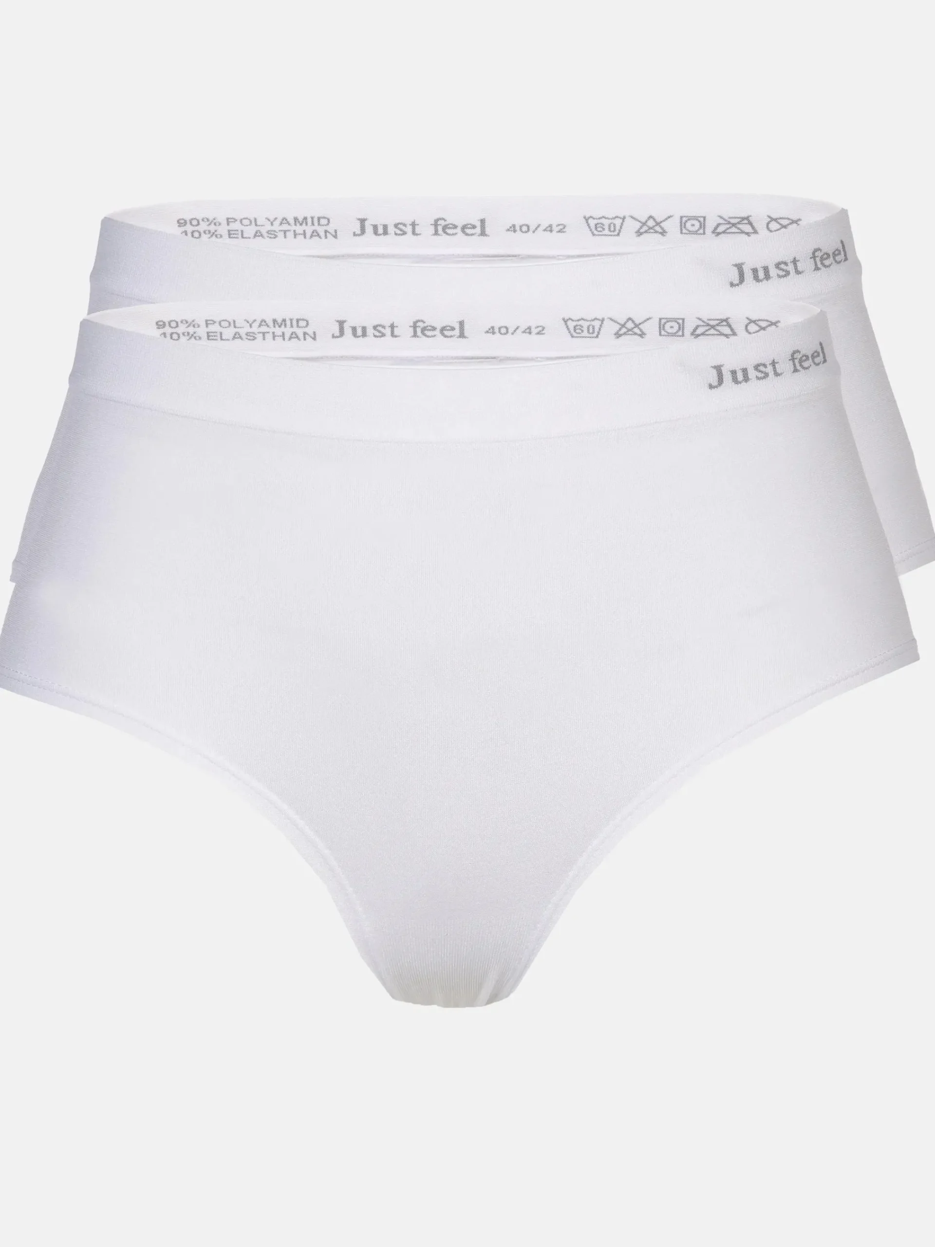 Damen Sonja Blank Damen Taillenslips Seamless im 2er Pack