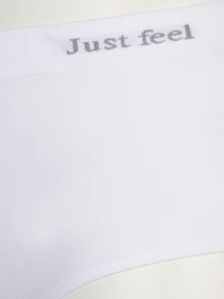 Damen Sonja Blank Damen Taillenslips Seamless im 2er Pack