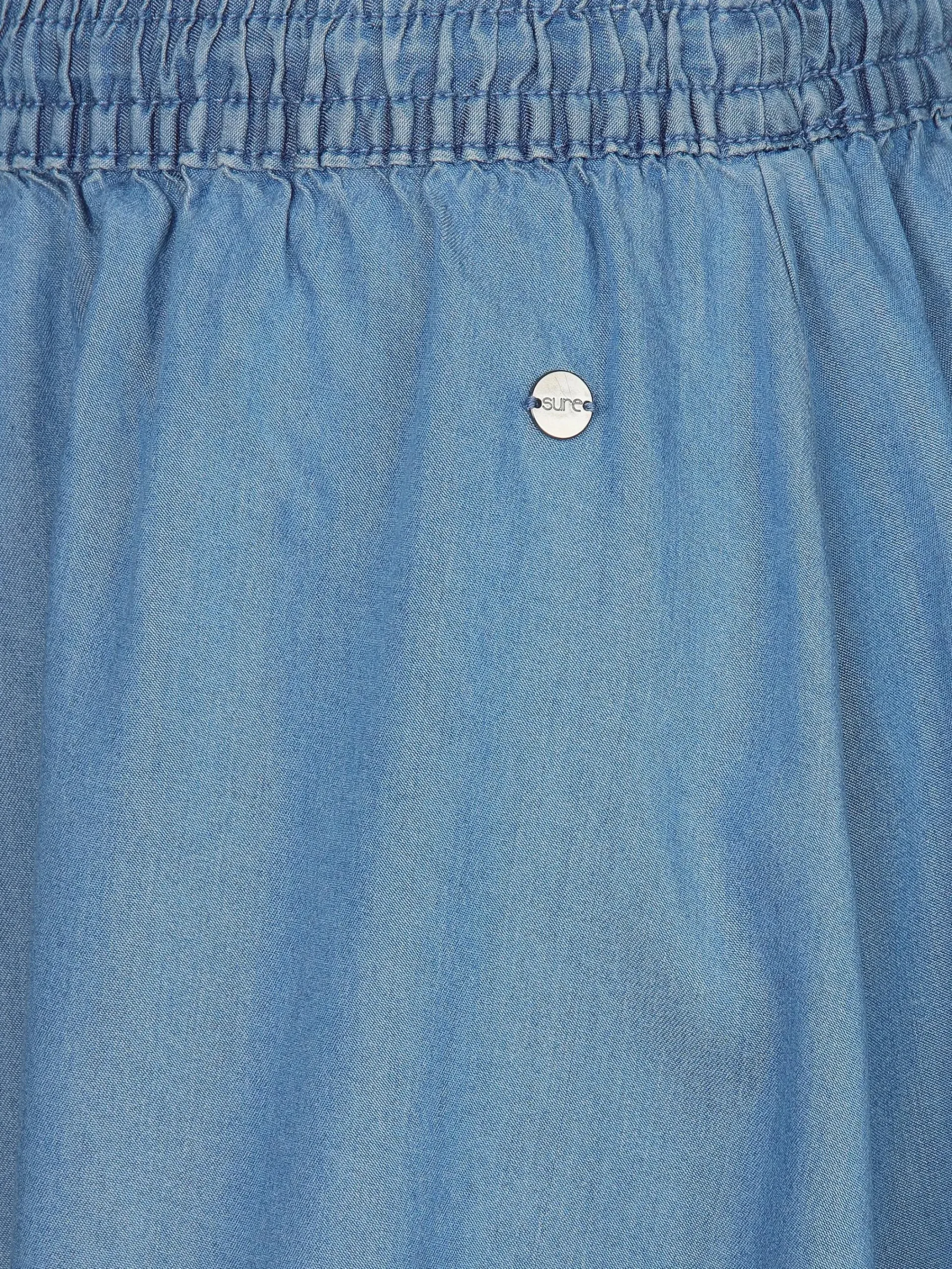 Damen Sure Damen Tencel Rock in Jeansoptik