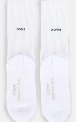 Damen s.Oliver Damen Tennissocken mit Stickerei