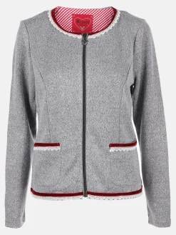 Damen Brandl Tracht Damen Trachten Cardigan mit Spitzenbordüre