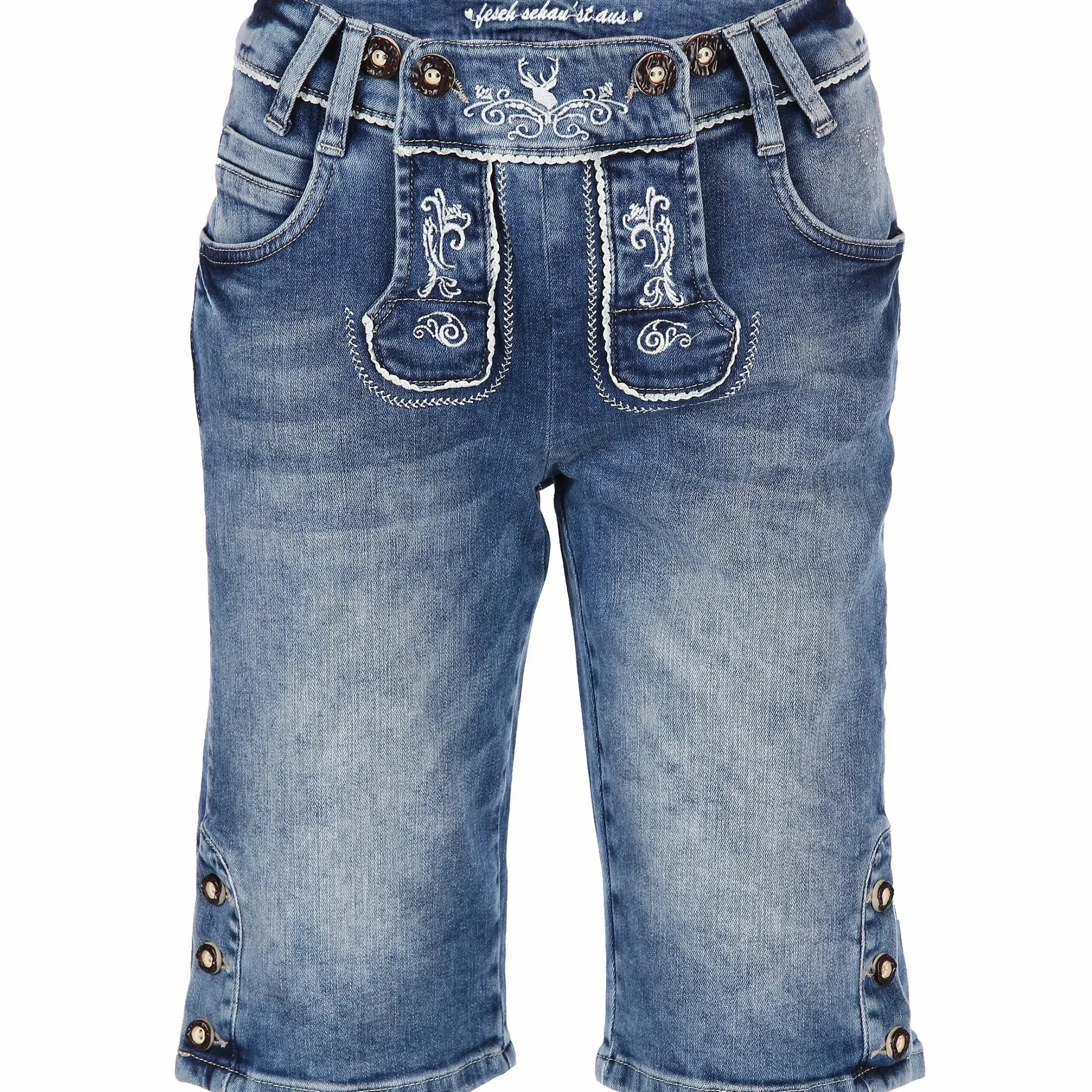 Damen Brandl Tracht Damen Trachtenbermuda mit Stickerei