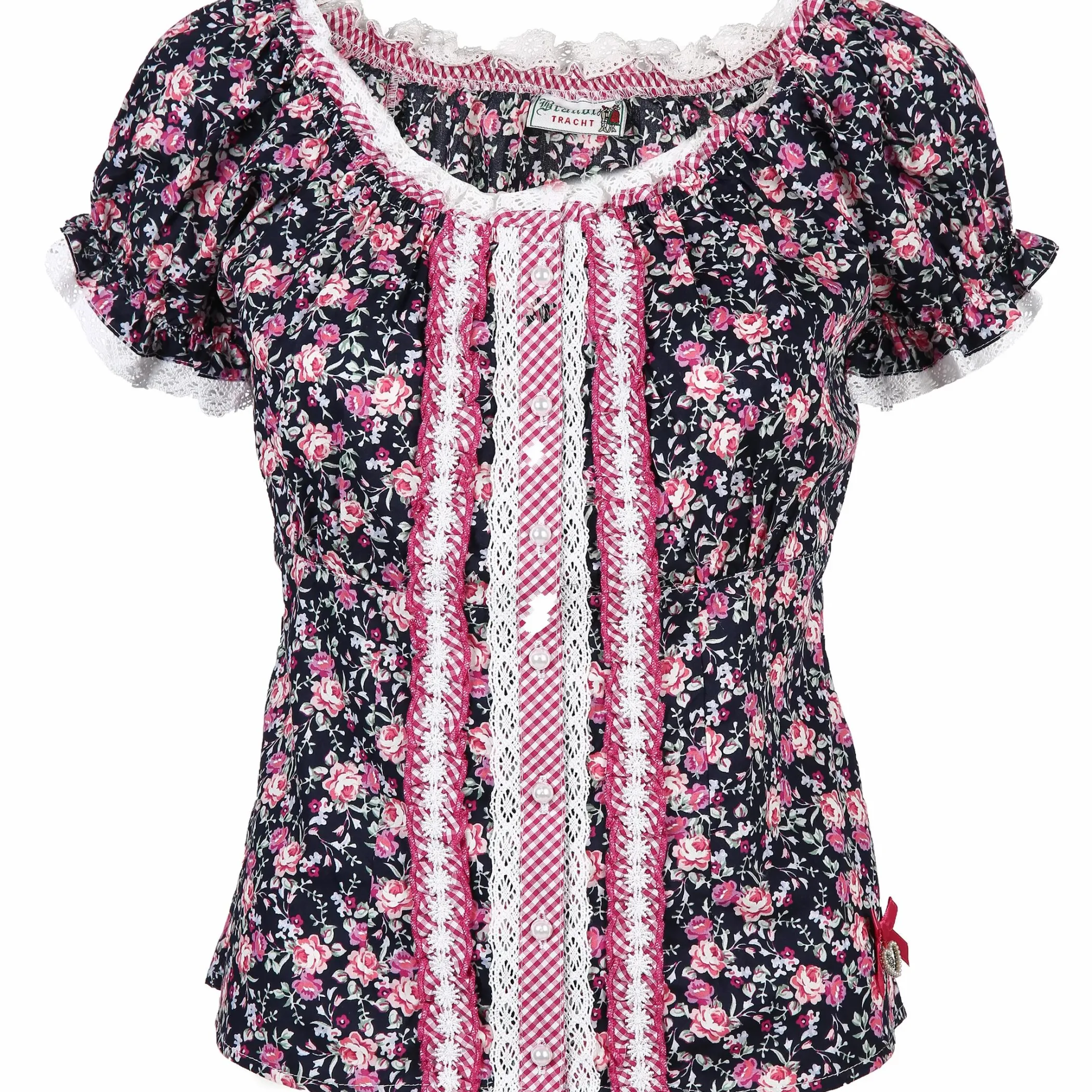 Damen Brandl Tracht Damen Trachtenbluse im Blümchen Print