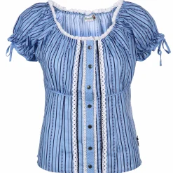 Damen Brandl Tracht Damen Trachtenbluse mit Spitzenbesatz