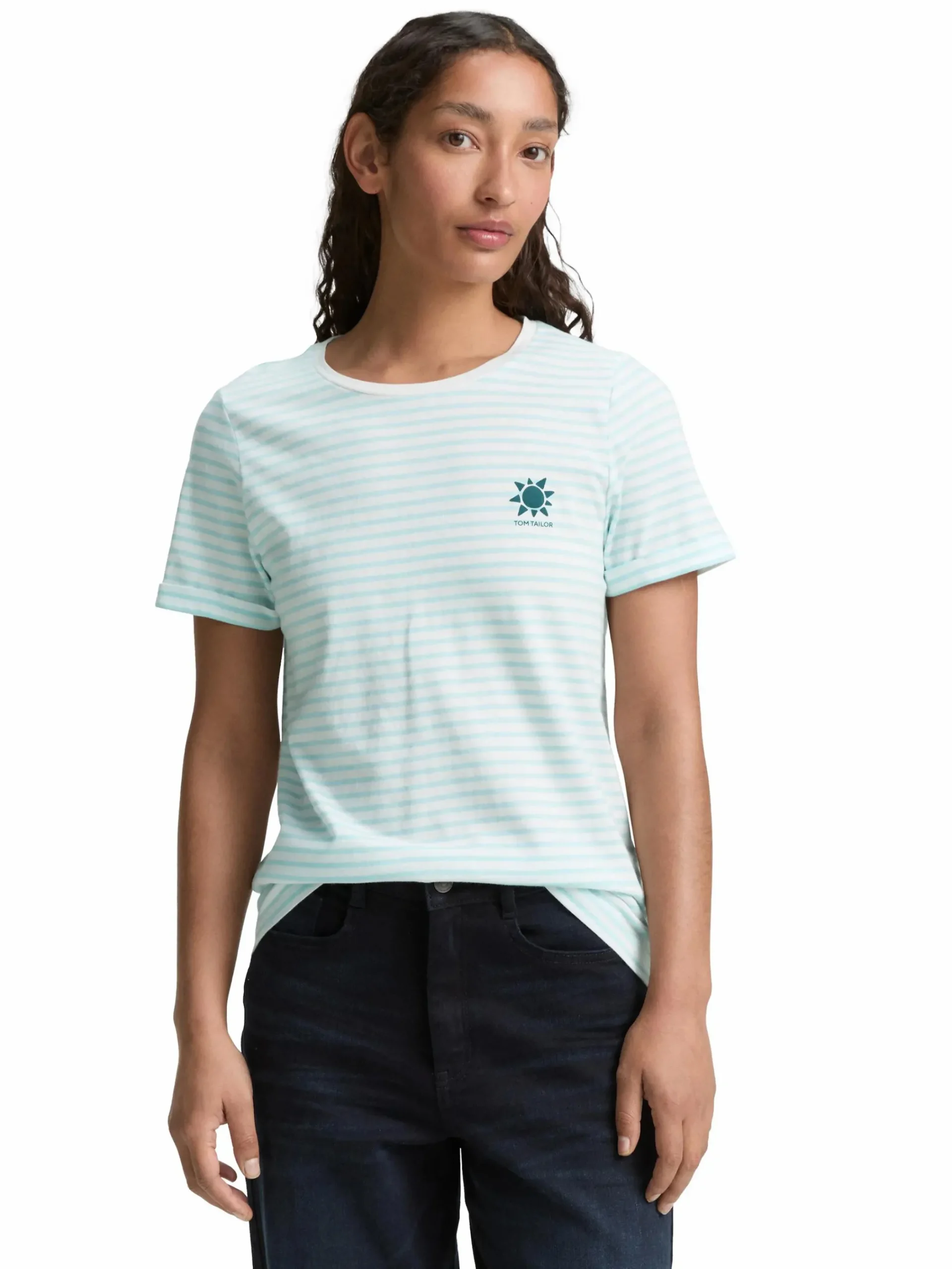 Damen Tom Tailor Damen T-Shirt im Streifenlook