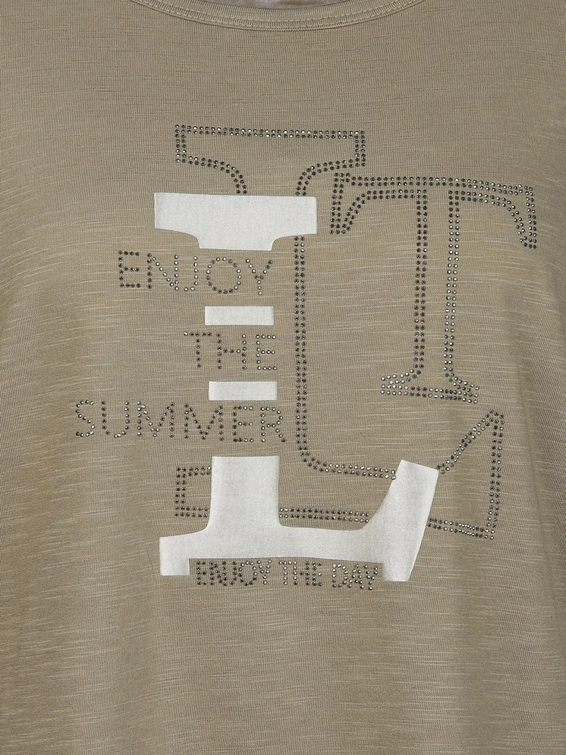 Damen Lisa Tossa Damen T-Shirt mit Glitzerfrontprint