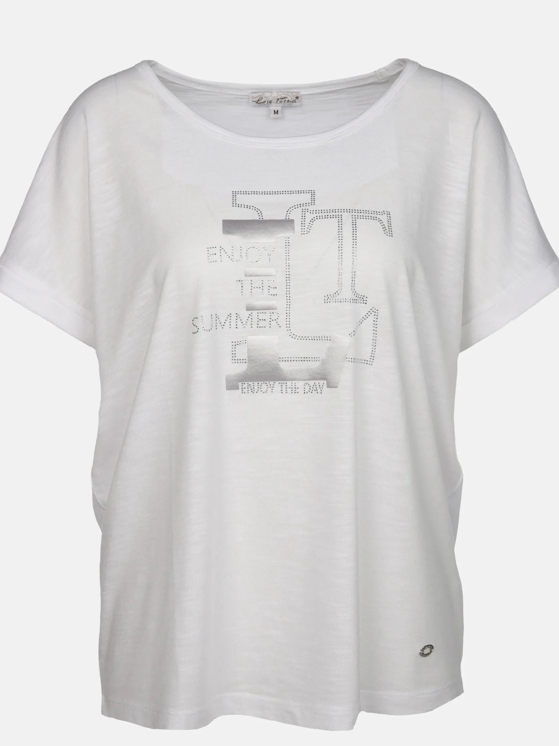 Damen Lisa Tossa Damen T-Shirt mit Glitzerfrontprint