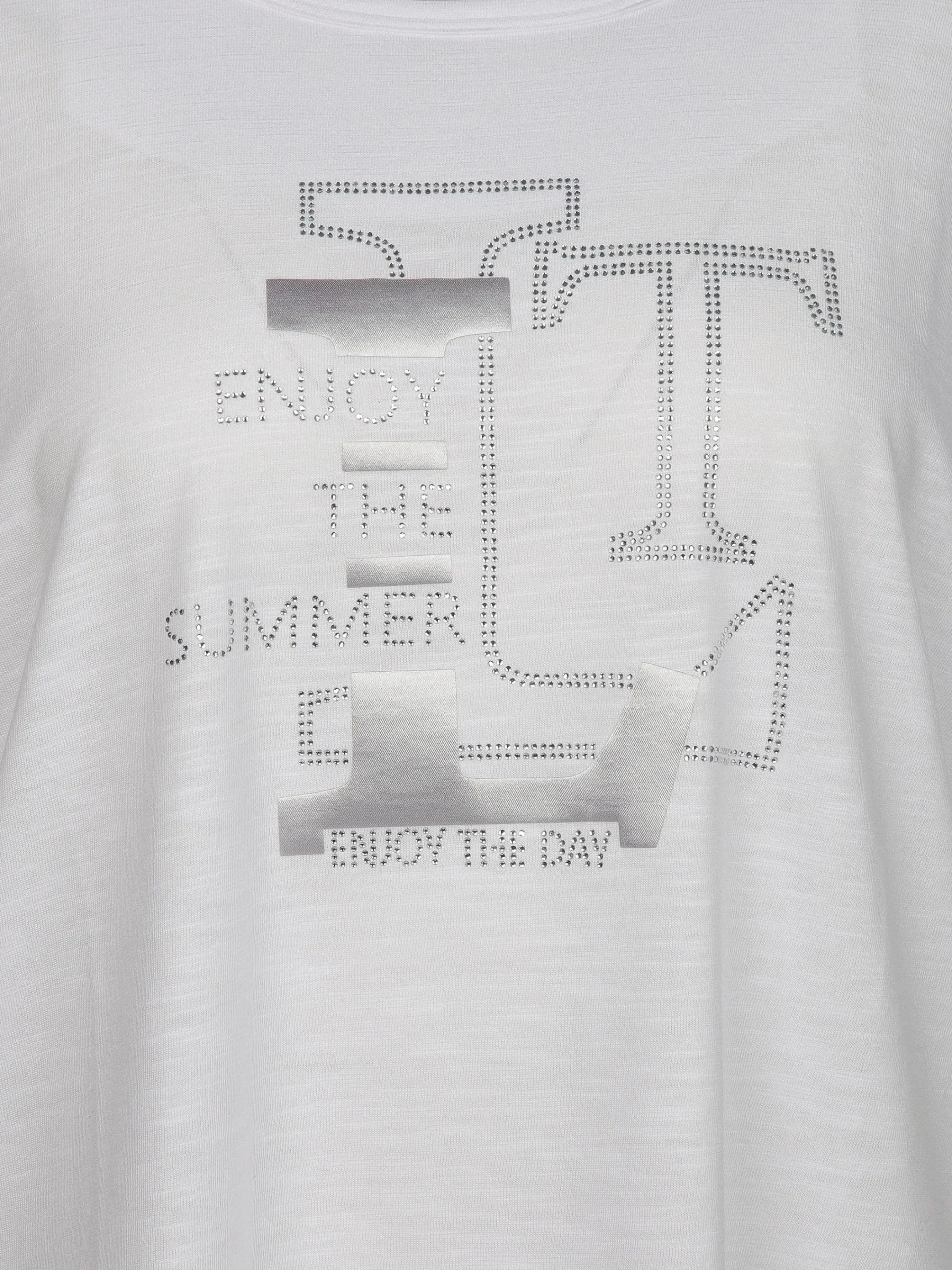 Damen Lisa Tossa Damen T-Shirt mit Glitzerfrontprint