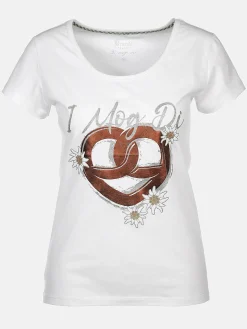 Damen Brandl Tracht Damen T-Shirt mit Trachtenmotiv