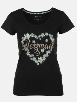 Damen Brandl Tracht Damen T-Shirt mit Trachtenmotiv