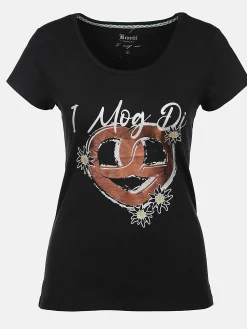 Damen Brandl Tracht Damen T-Shirt mit Trachtenmotiv