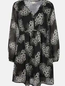 Damen IX-O Damen Tunika Kleid mit Muster