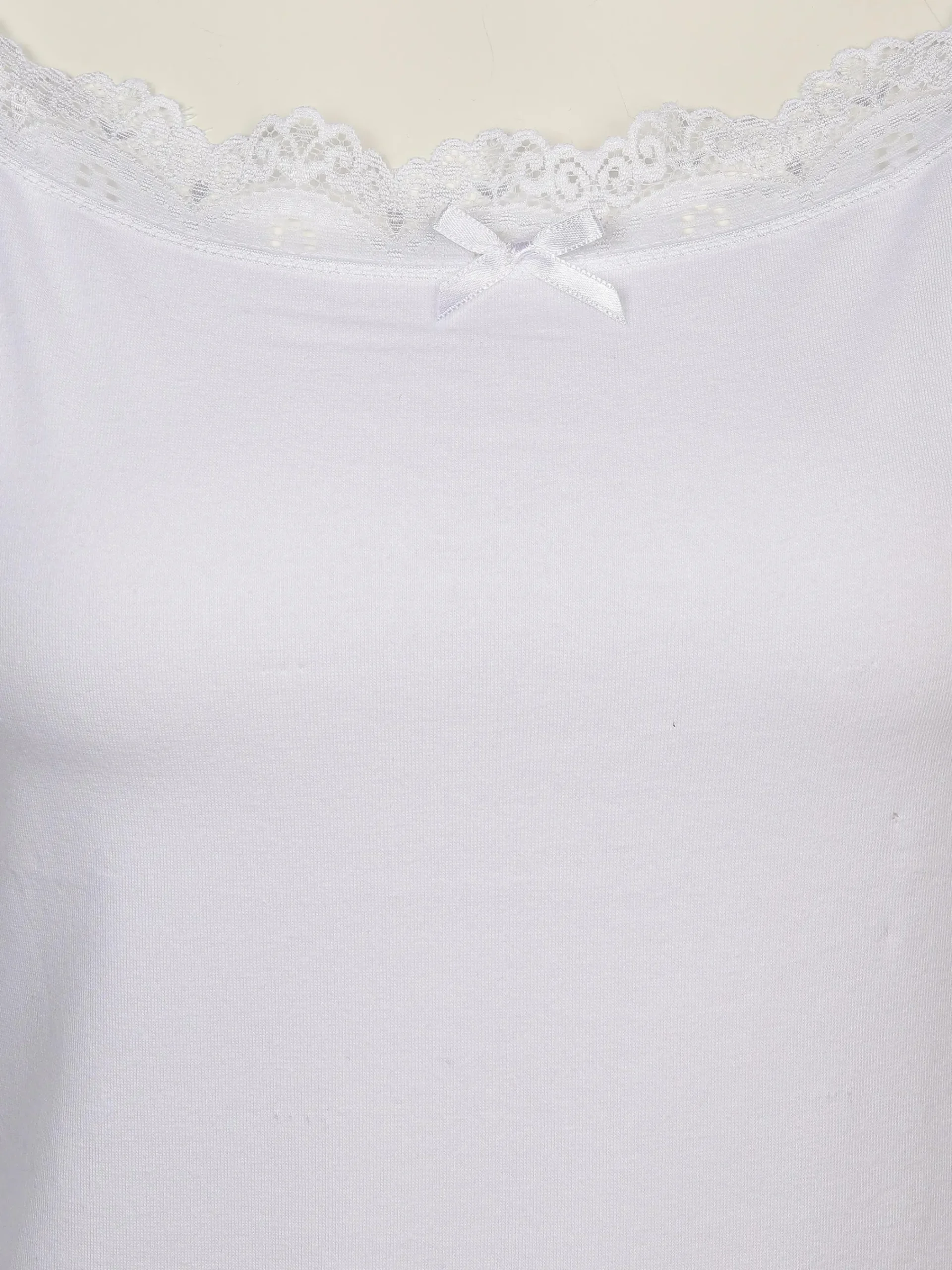 Damen Sure Damen Unterhemd mit Spitze im 2er Pack