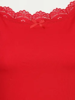 Damen Sure Damen Unterhemd mit Spitze im 2er Pack