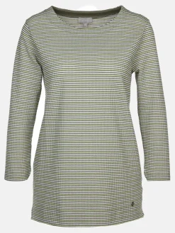 Damen Sure Damen Wabenstrukturshirt mit Streifen