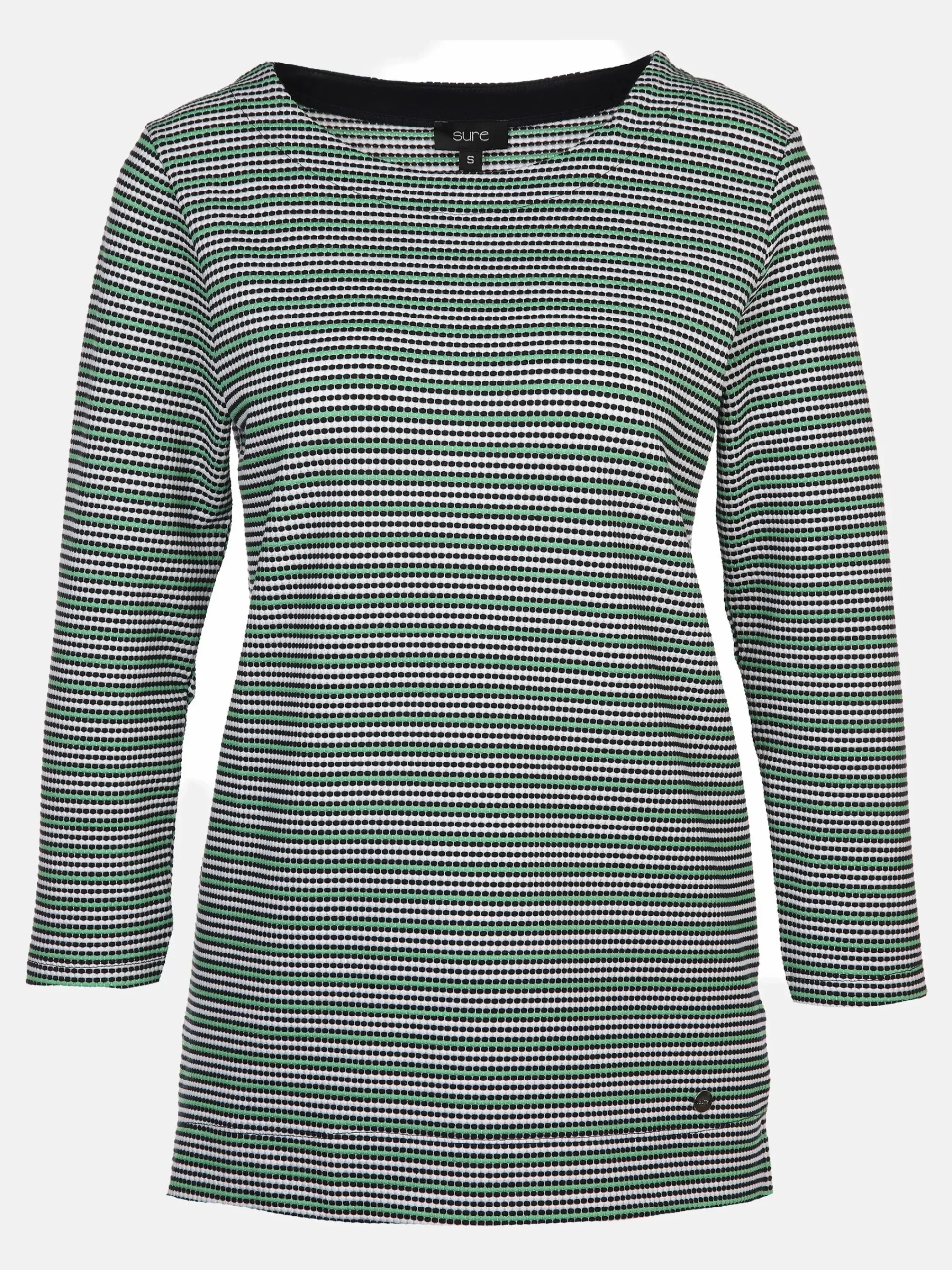 Damen Sure Damen Wabenstrukturshirt mit Streifen