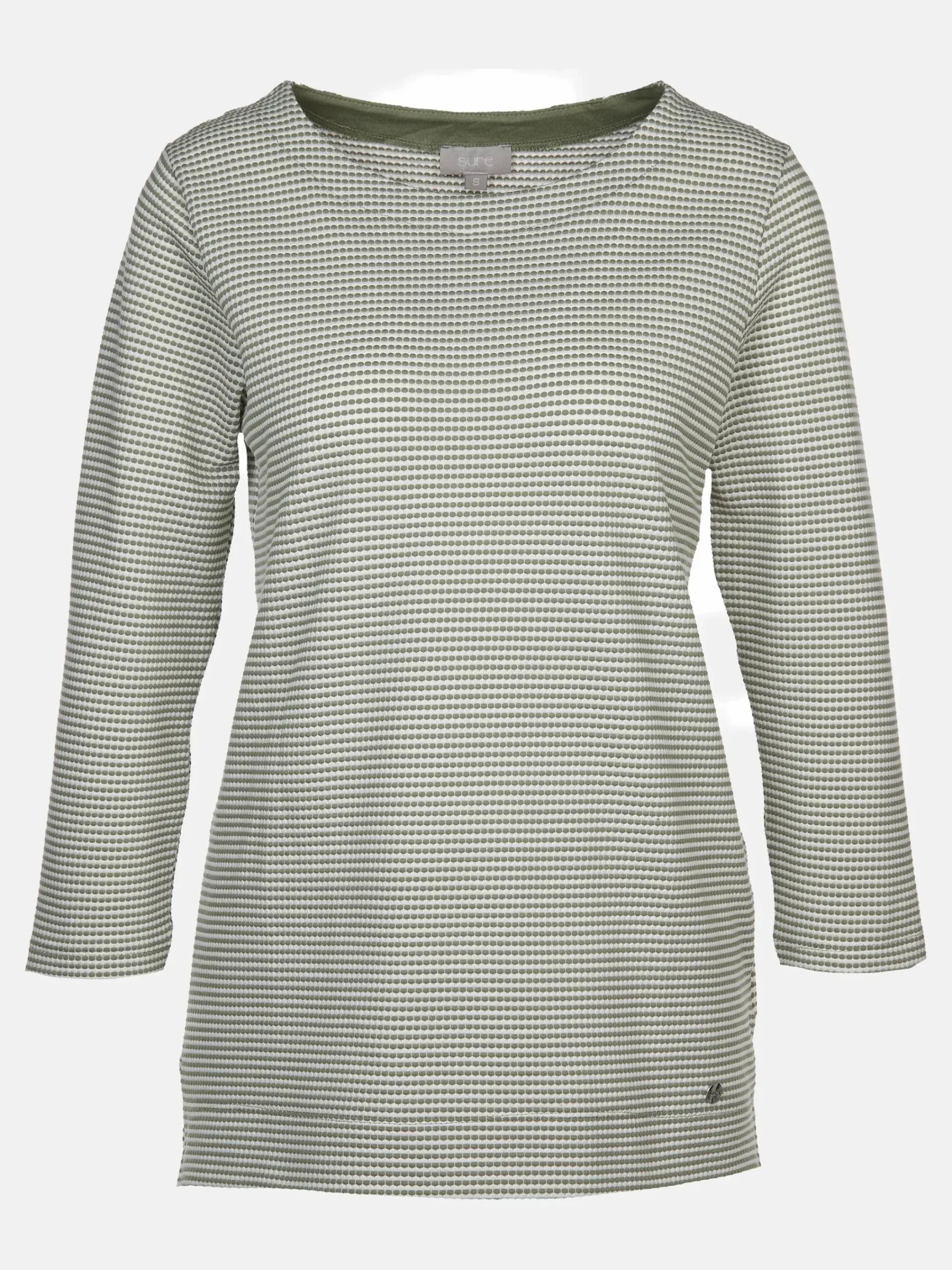 Damen Sure Damen Wabenstrukturshirt mit Streifen