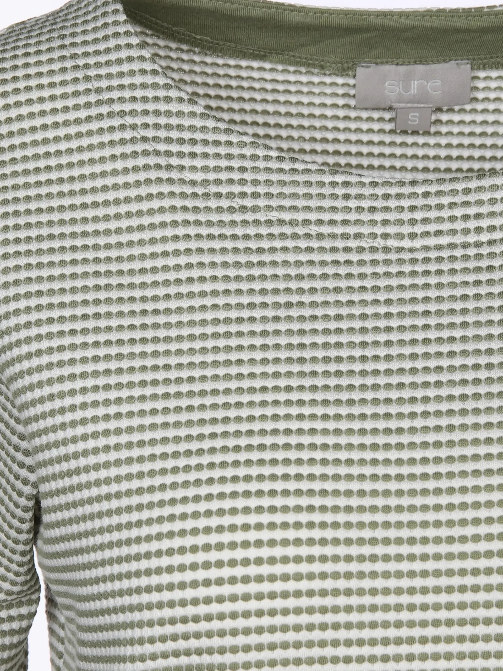 Damen Sure Damen Wabenstrukturshirt mit Streifen