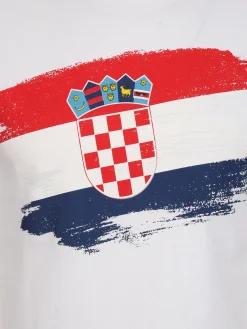 Damen Grinario Sports Damen/Herren T-Shirt mit Länderfahne Fussball EM24