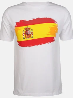 Damen Grinario Sports Damen/Herren T-Shirt mit Länderfahne Fussball EM24