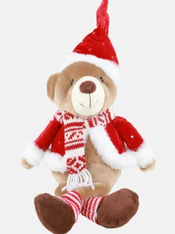 Weihnachten Deko Bär mit kleinen Hängebeinen 21x10x36