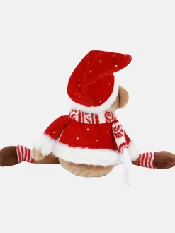 Weihnachten Deko Bär mit kleinen Hängebeinen 21x10x36