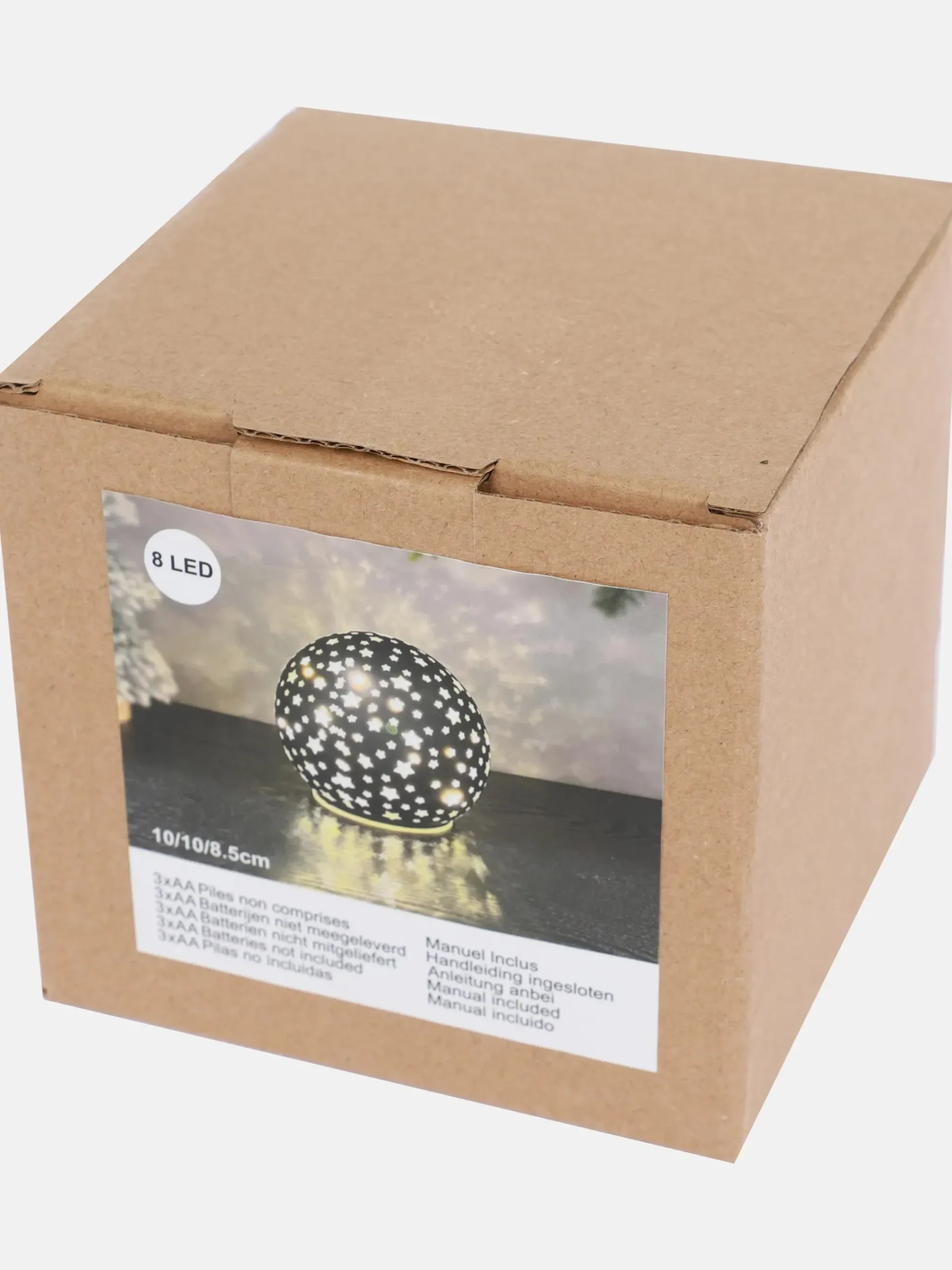 Weihnachten Dekolicht mit Sternen, 10cm Durchmesser