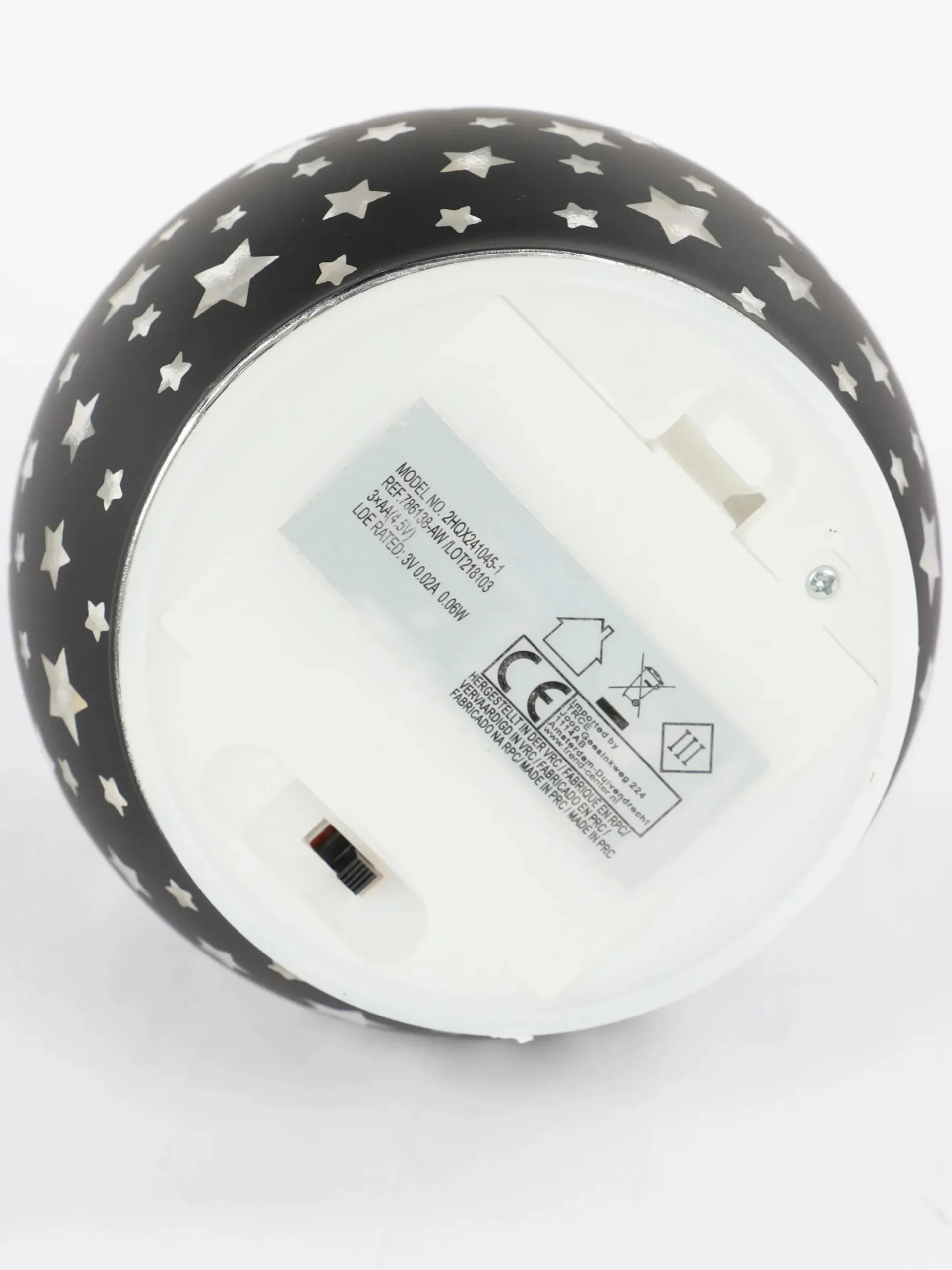 Weihnachten Dekolicht mit Sternen, 10cm Durchmesser