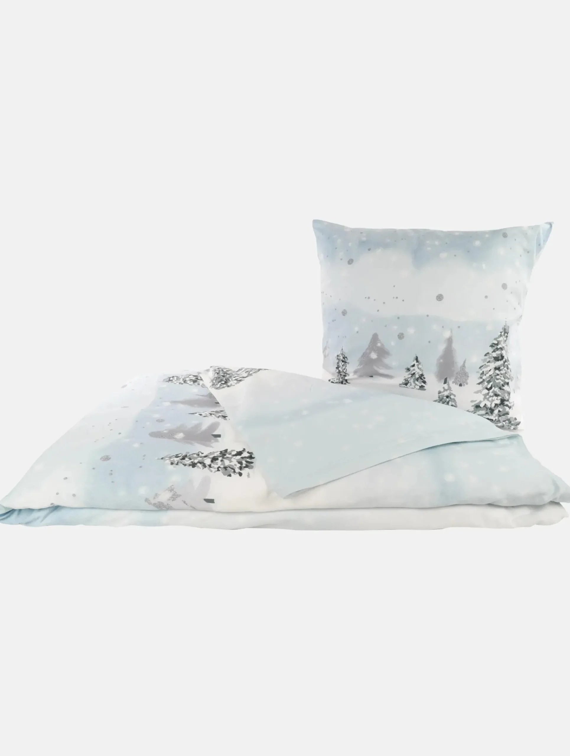 Kaeppel I Feinbiber Bettwäsche mit winterlichem Motiv, 155x220cm