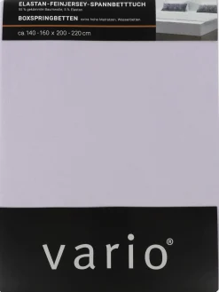 Vario Feinjersey Spannbetttuch 140x200cm bis 160x220cm