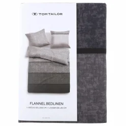 Tom Tailor Flanellbettwäsche mit Streifen, 155x220cm