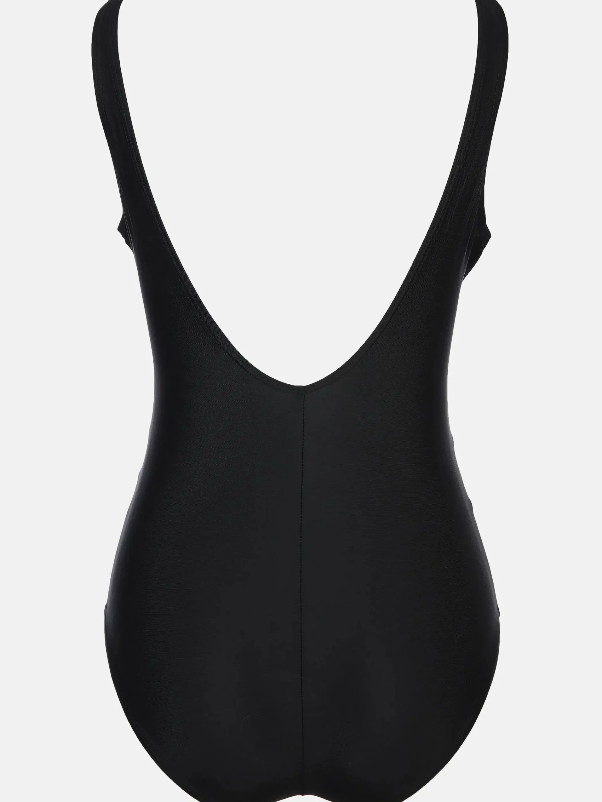 Damen Sonja Blank Große Größen Badeanzug mit farbigen Paspelstreifen