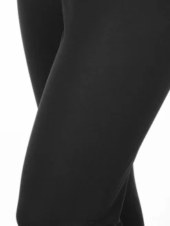 Damen Sonja Blank Große Größen Basic Capri-Leggings
