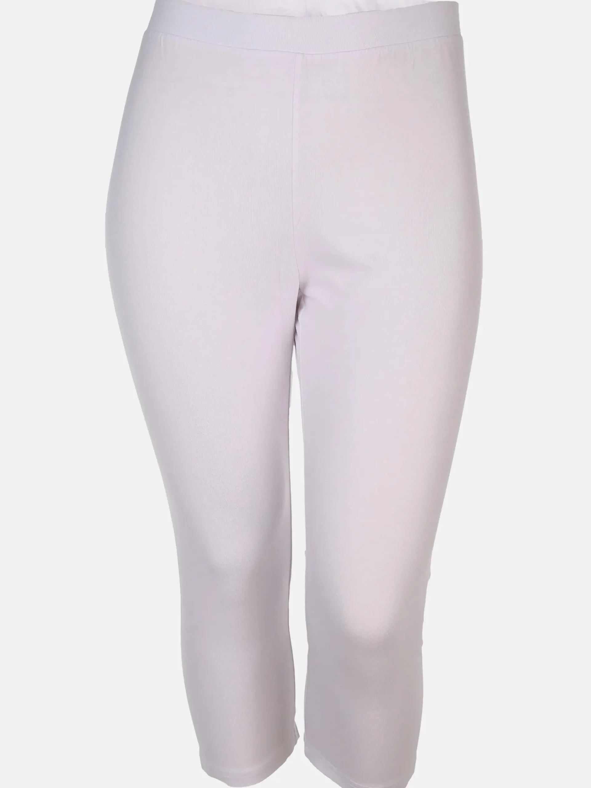 Damen Sonja Blank Große Größen Basic Capri-Leggings