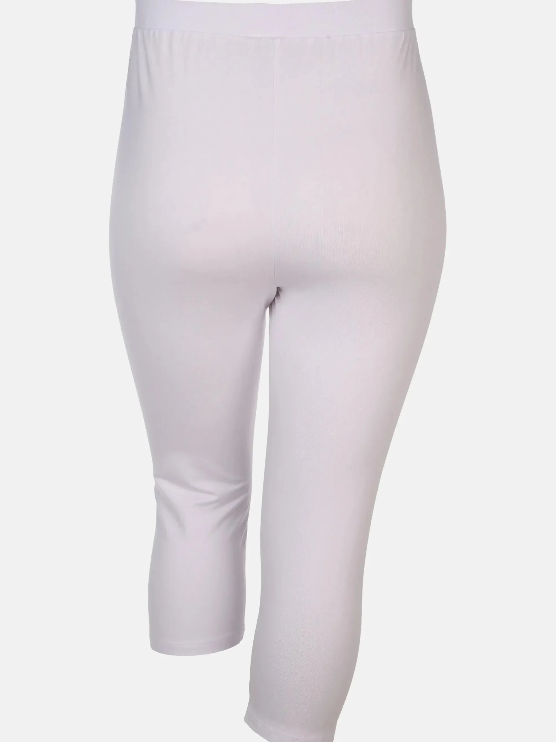Damen Sonja Blank Große Größen Basic Capri-Leggings