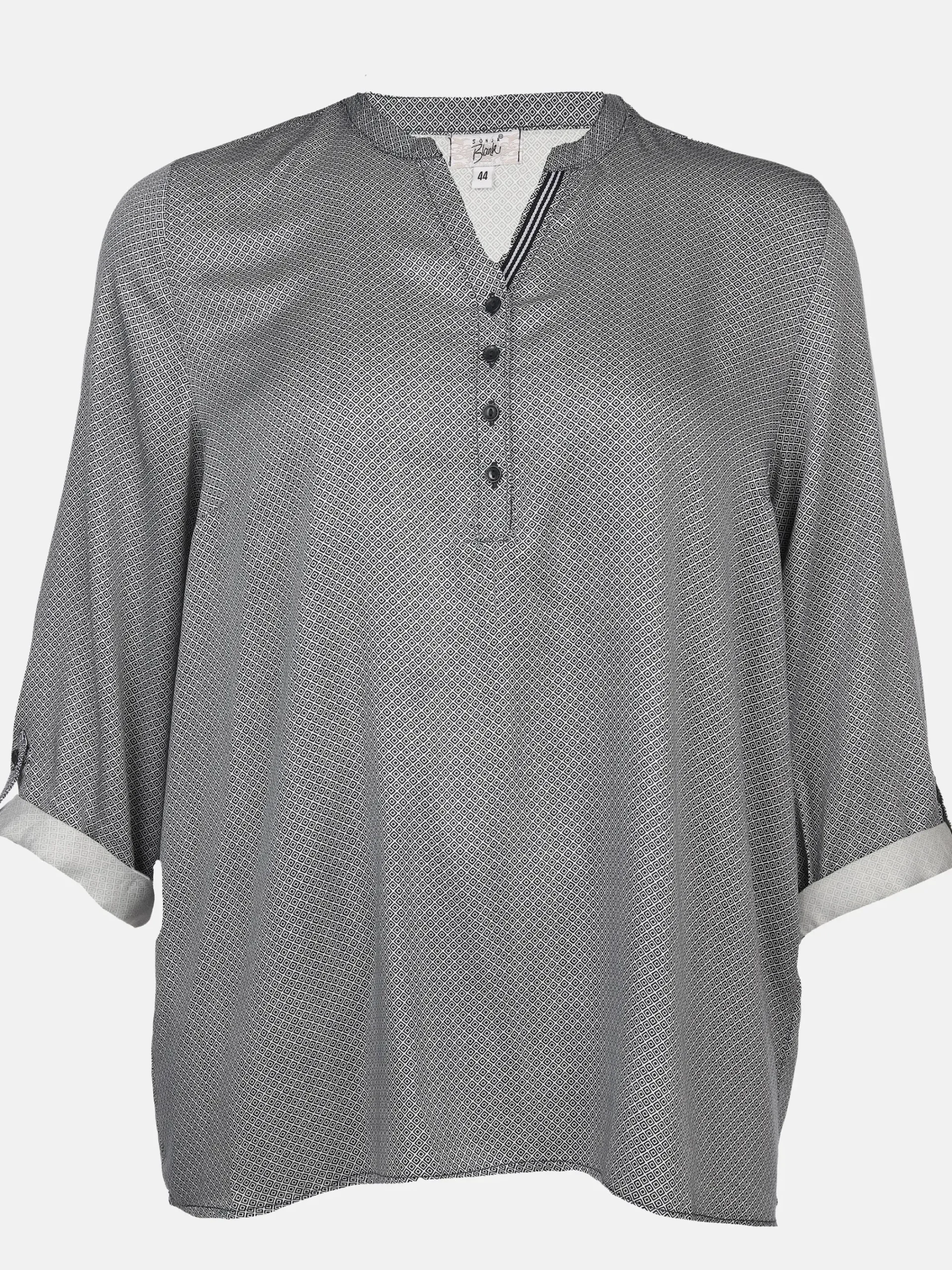 Damen Sonja Blank Große Größen Bluse im Minimalprint